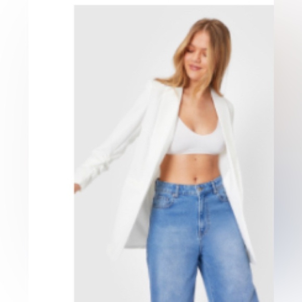 Nasty gal white blazer